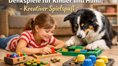 Denkspiele für Kinder und Hund: Kreativer Spielspaß [Bildinhalt mit KI erstellt]