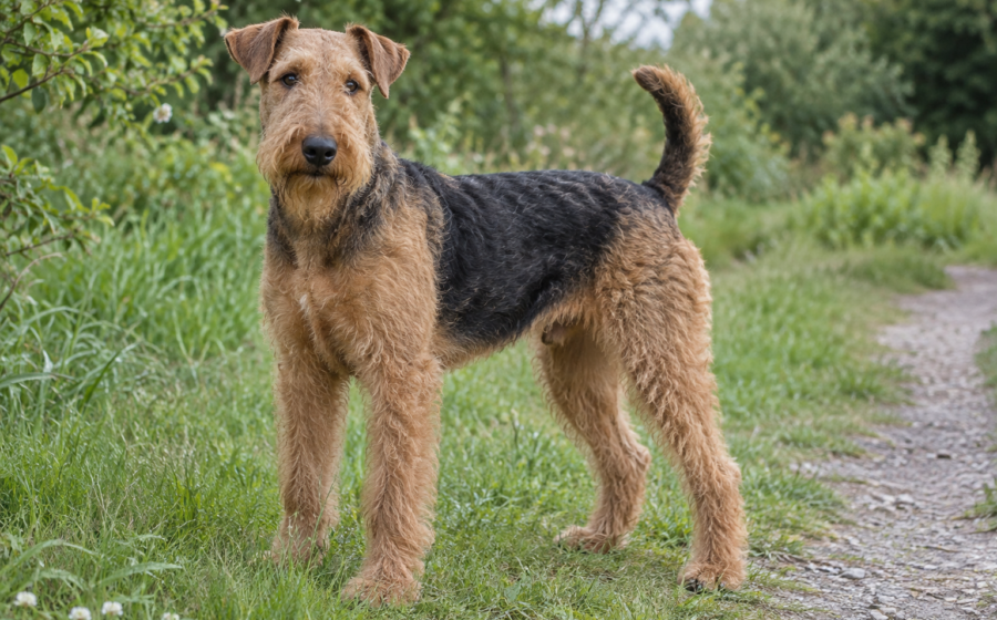 Airedale Terrier: Charakter, Erziehung und Fellpflege [Bildinhalt mit KI erstellt]