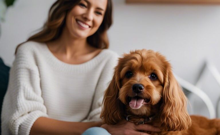 Mischlinge: Cavoodle oder Cavapoo - Niedlicher Familienhund [Bildinhalt mit KI erstellt]