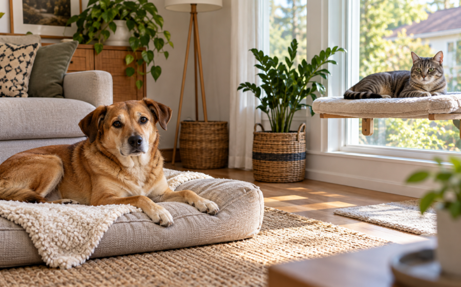 Hund oder Katze: Welches Haustier passt zu deinem Alltag? [Bildinhalt mit KI erstellt]