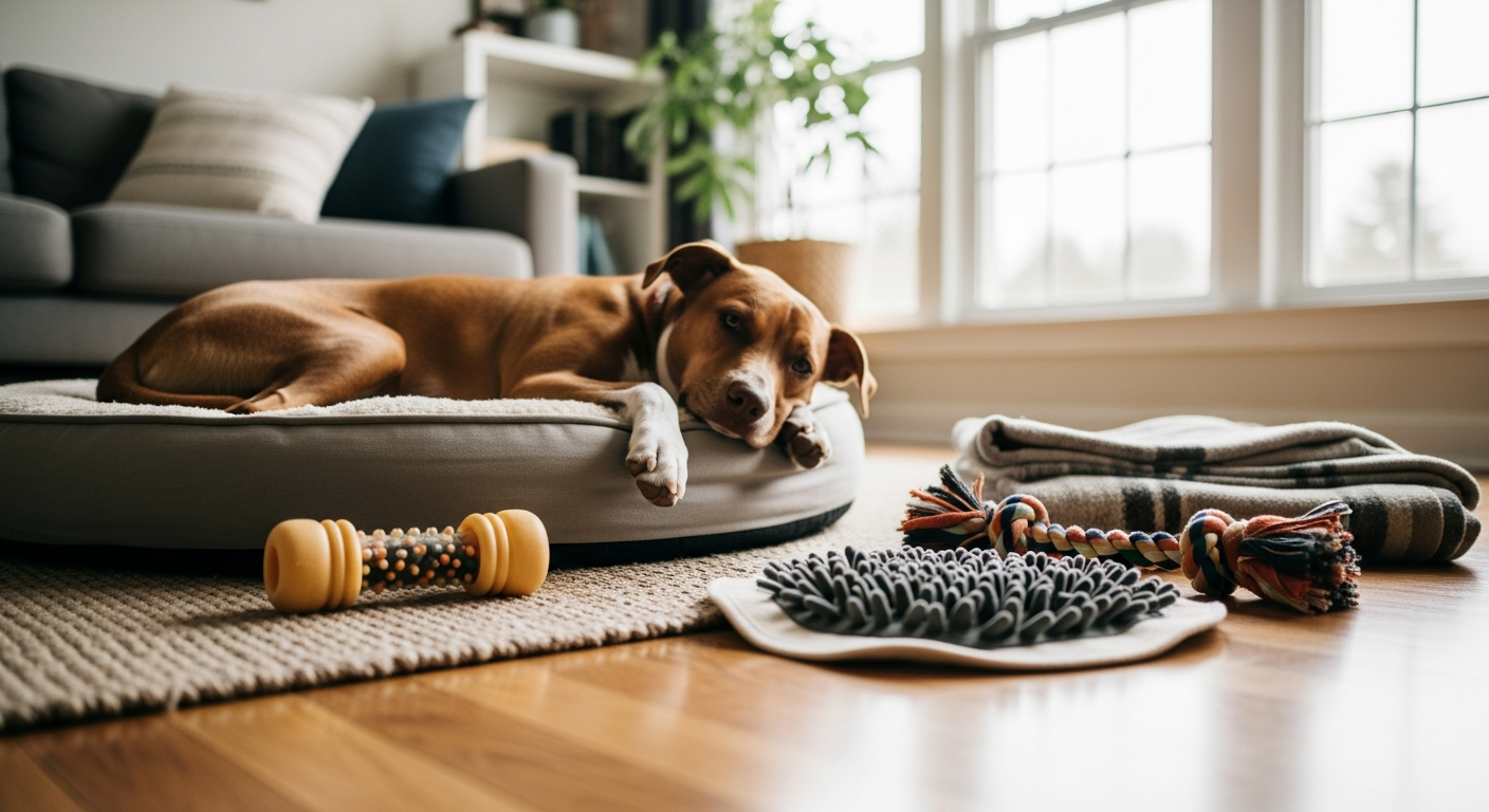 8 Anti-Stress-Tipps: So entspannt dein Hund sofort [Bildinhalt mit KI erstellt]