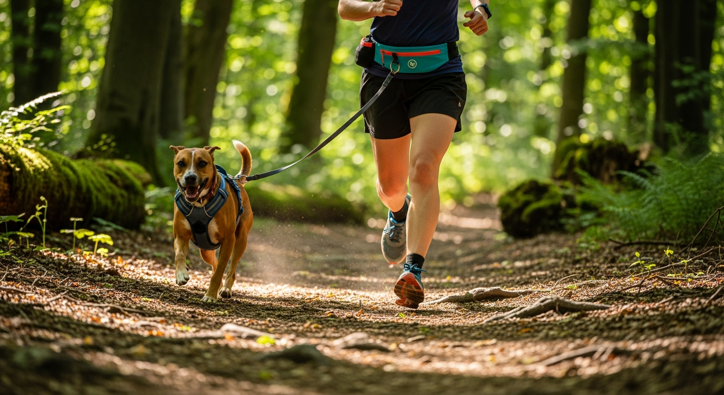 Fitness mit Hund: Die besten Tipps für gemeinsames Training [Bildinhalt mit KI erstellt]