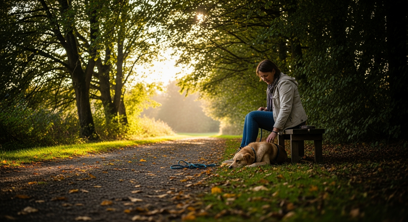 Achtsamkeit mit Hund: Mindfulness im Alltag erleben [Bildinhalt mit KI erstellt]