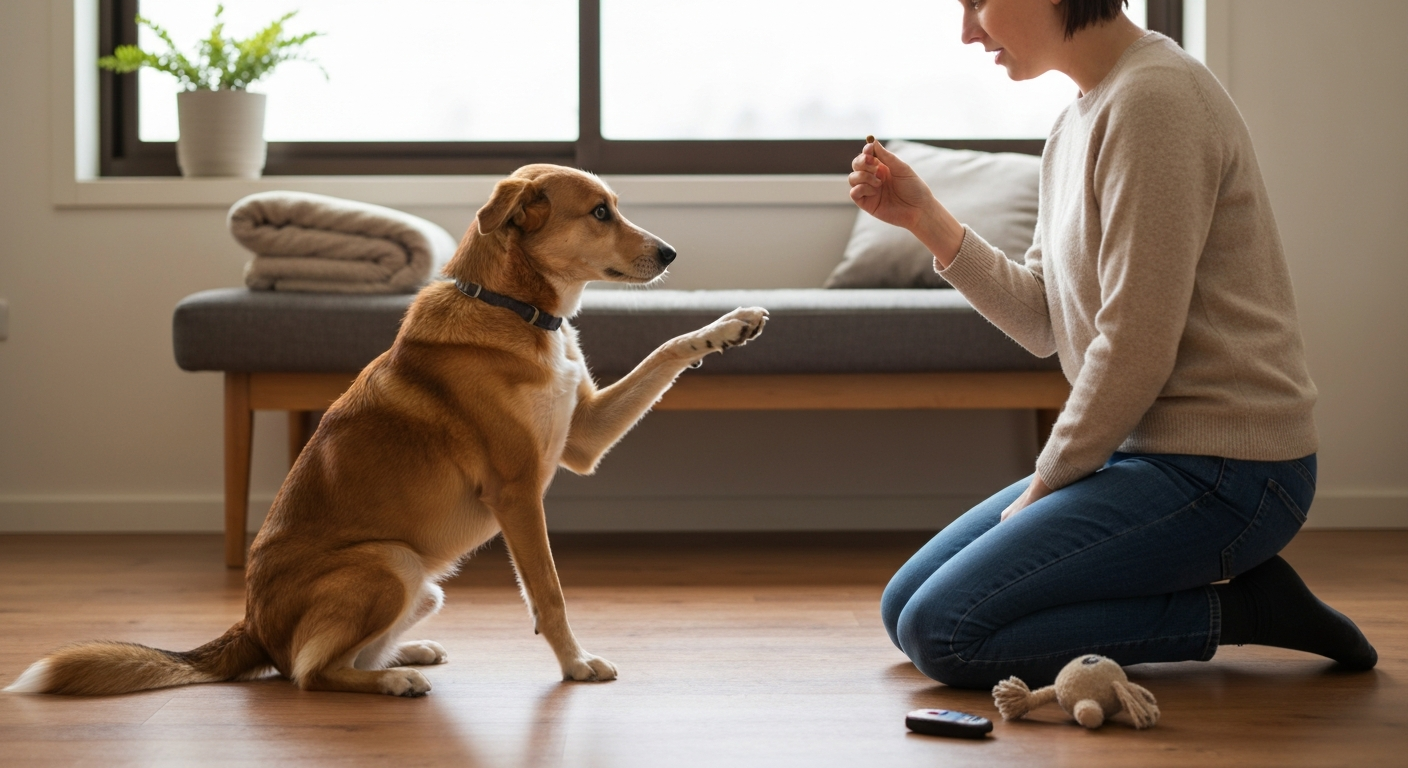 Hundetraining: Warum Tricks mehr als Zirkus sind [Bildinhalt mit KI erstellt]